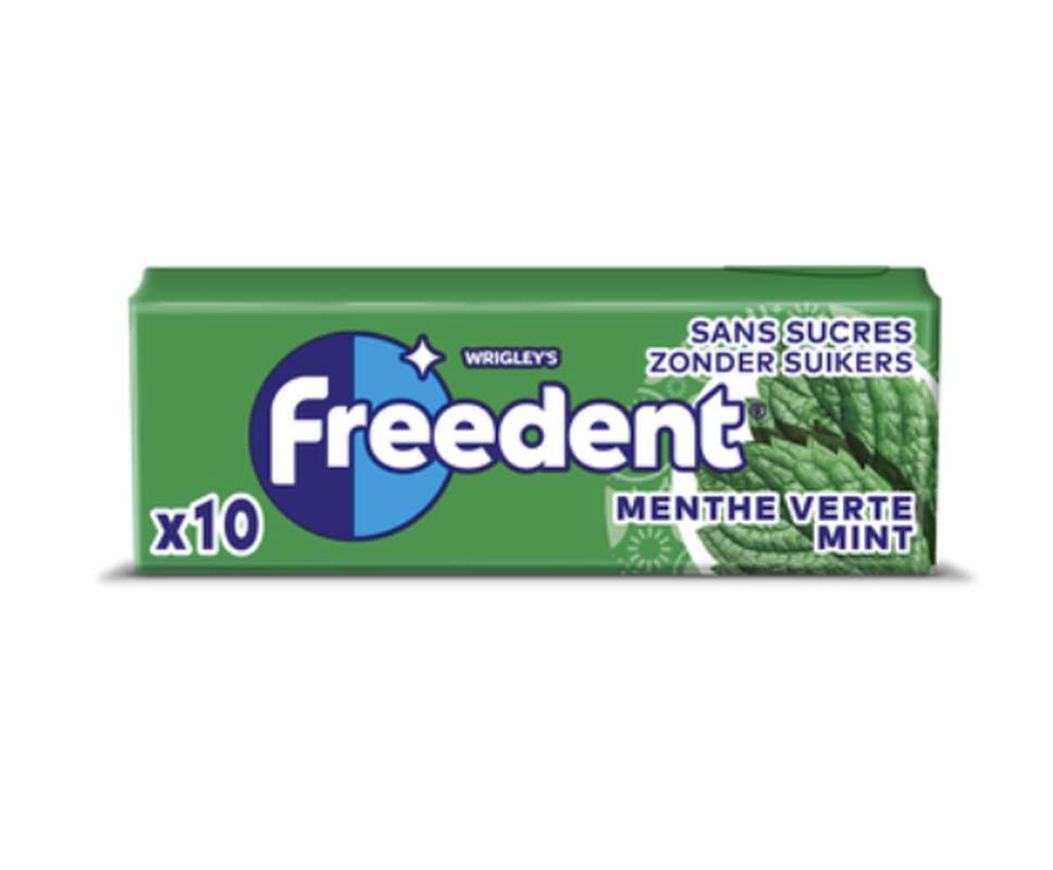 Chewing-gum Menthe verte, Freedent (x10 dragées)