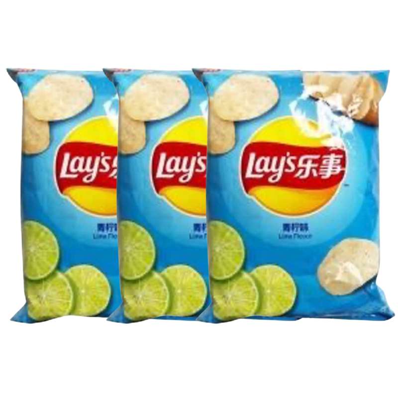 SUPER OFFRE -20% lot de 3 : Chips saveur citron vert, Lay's (70 g) (x 3)