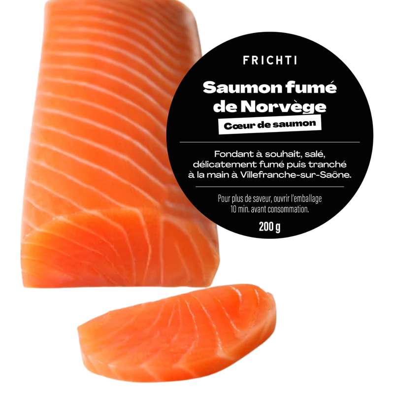 Coeur de saumon fumé de Norvège, Frichti (200 g)