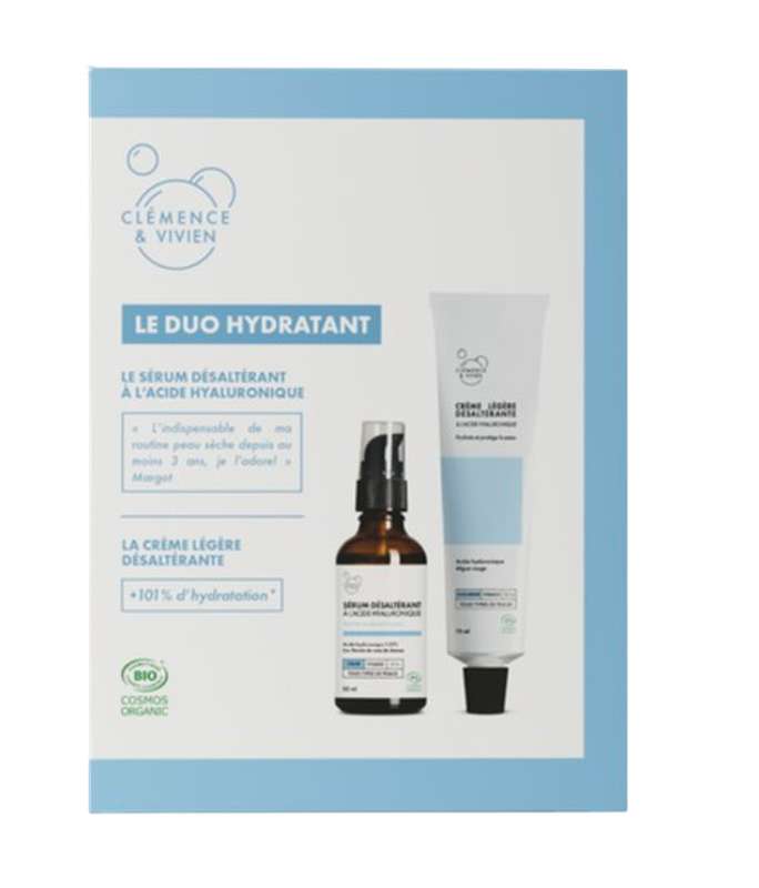 Coffret duo hydratant BIO, Clémence & Vivien