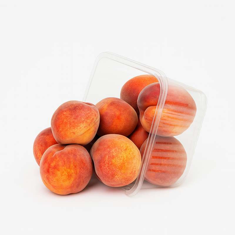 Barquette de pêches jaunes BIO (500 g), France