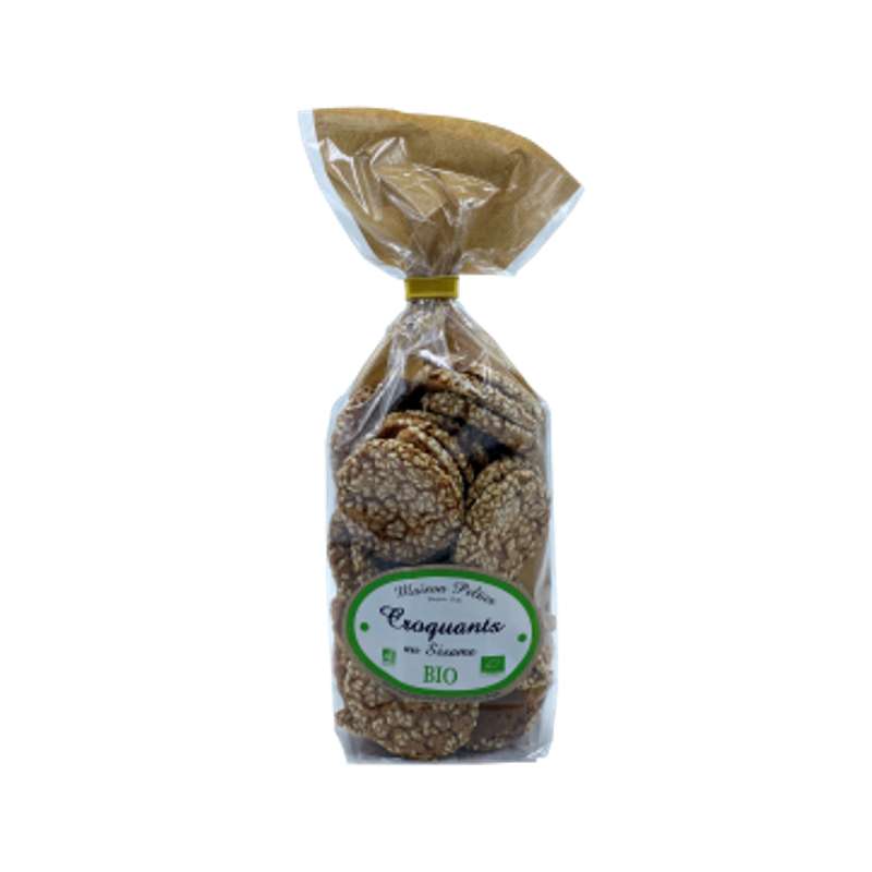 Croquants au sésame BIO, Maison Peltier (125 g)