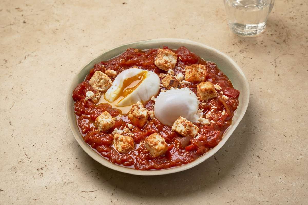 Chakchouka, feta & œufs mollets, Frichti (340 g), [Contenant réutilisable]