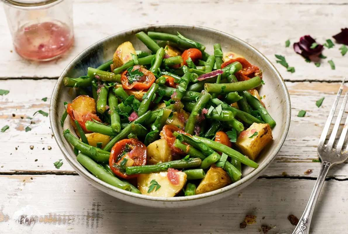 Classic salade de pommes de terre & haricots verts, Frichti (370 g), [Contenant réutilisable]