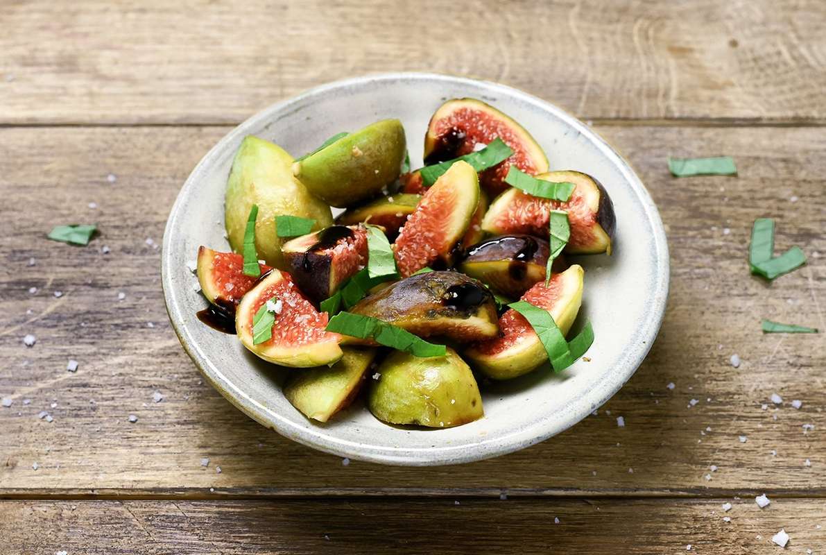 Figues, basilic & crème de balsamique, Frichti (108 g), [Contenant réutilisable]