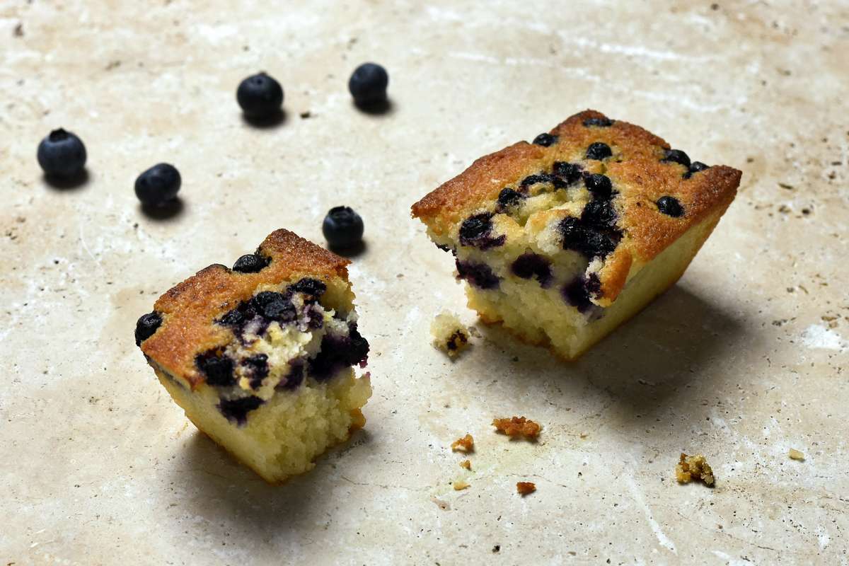 Financier à la myrtille, Frichti (90 g), [Contenant réutilisable]