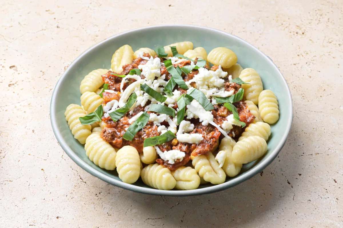 Gnocchis bolo & mozza, Frichti (408 g), [Contenant réutilisable]