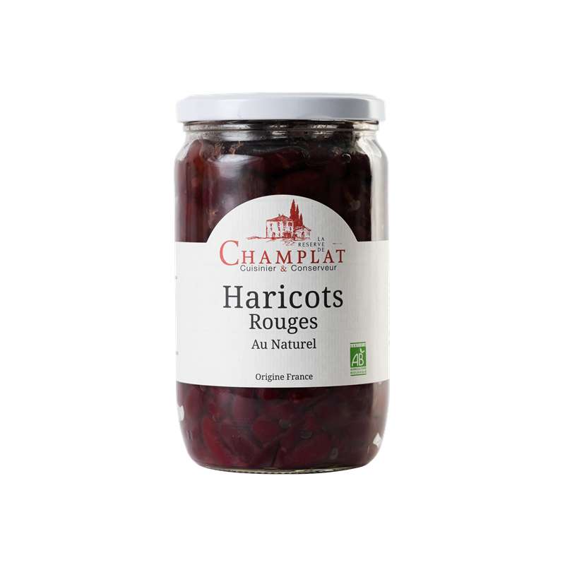 Haricots rouges au naturel BIO, Champlat (520 g)