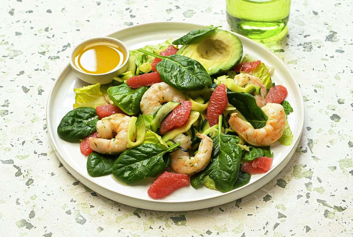 La Salade Healthy crevettes avocat, Frichti (335 g), [Contenant réutilisable]