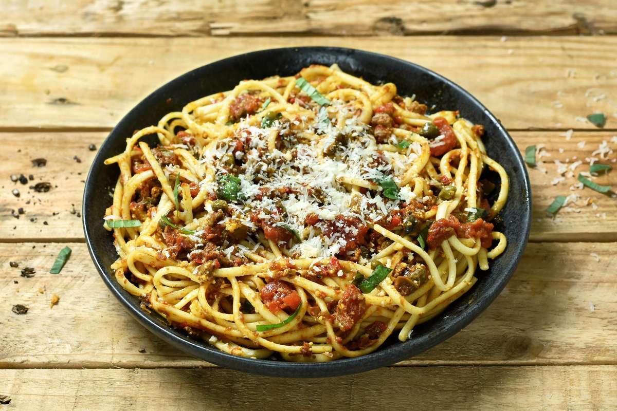 Linguine alla puttanesca, Frichti (395 g), [Contenant réutilisable]