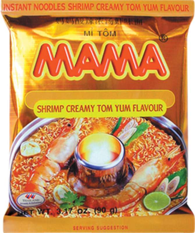 Nouilles saveur crevettes "Tom Yum", Mama (90 g)