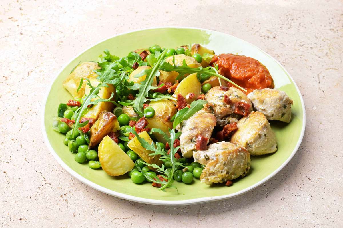 Salade de poulet au chorizo, Frichti (365 g), [Contenant réutilisable]