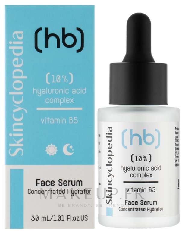 Sérum visage à l'acide hyaluronique et vitamine B5, Skincyclopedia (30 ml)