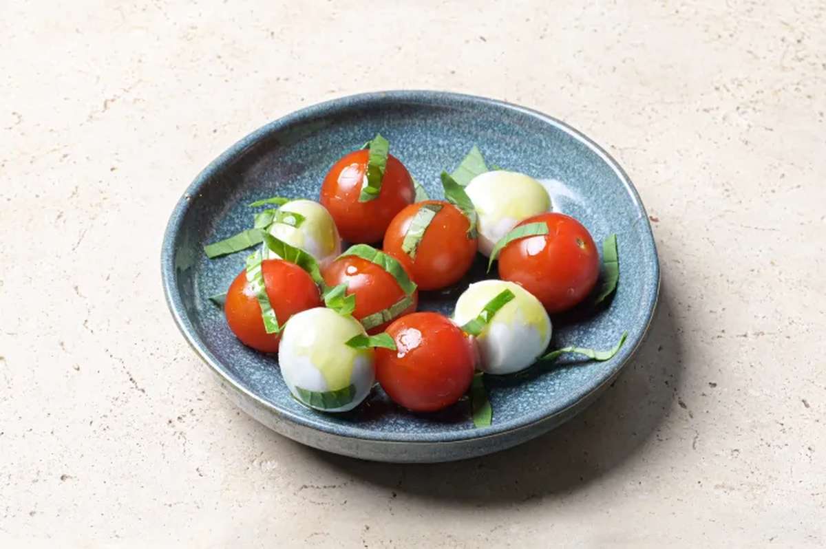 Tomates cerises & mozzarella, Frichti (125 g), [Contenant réutilisable]