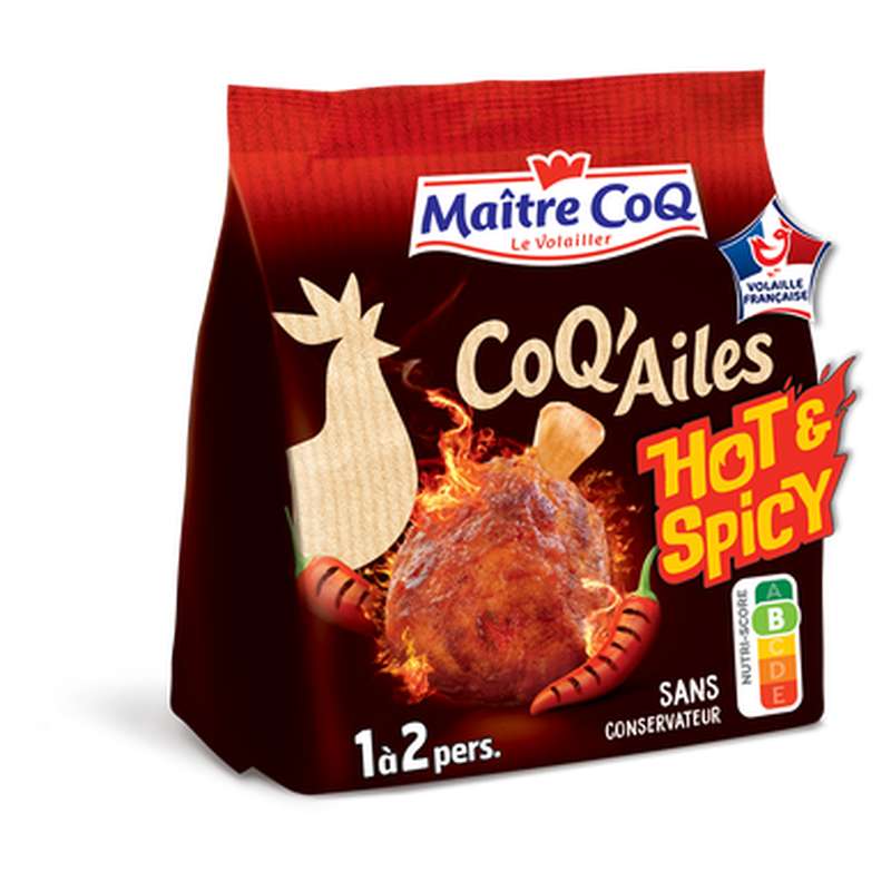 Coq'ailes hot & spicy, Maitre Coq (250 g)