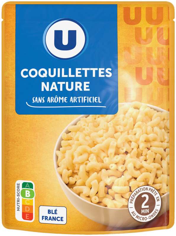 Coquillettes micro-ondables, U (250 g)