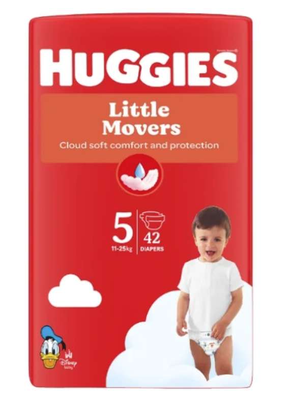 Couches Bébé T5 Disney Little Movers Pants 11-25 kg, Huggies (x 42)