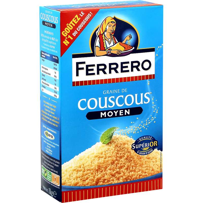 Couscous moyen, Ferrero (1 kg) La belle vie Changez votre vision