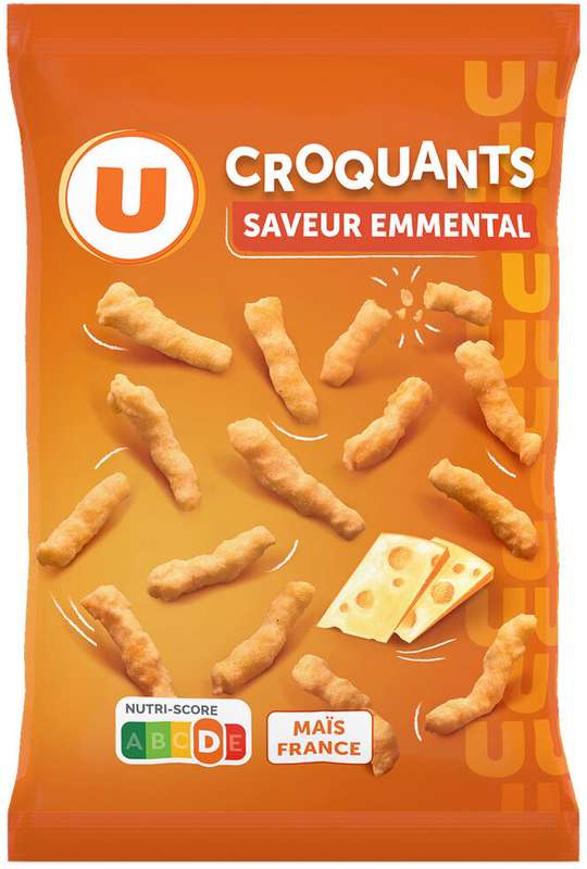Croquant goût emmental, U (90 g)