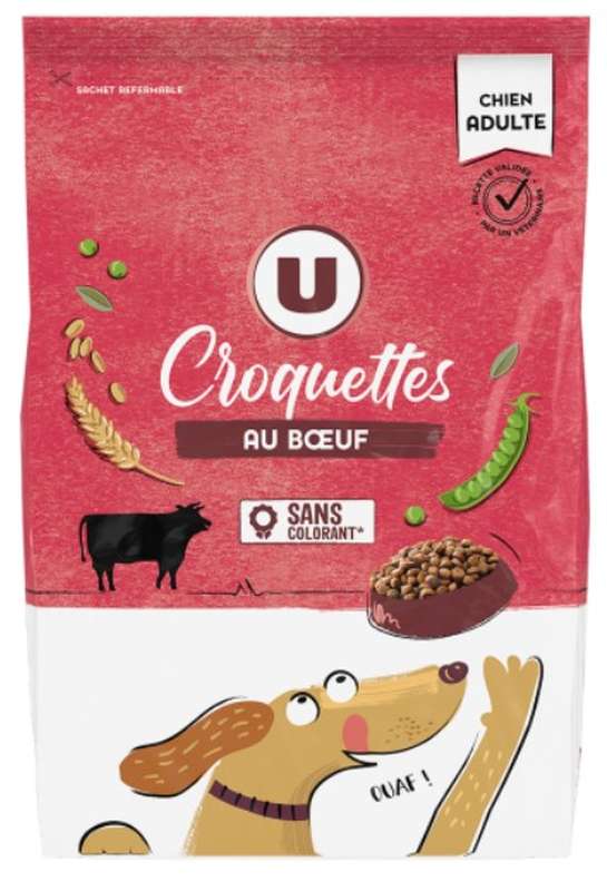 Croquettes au bœuf pour chien, U (4 kg) | La Belle Vie : Courses en ...