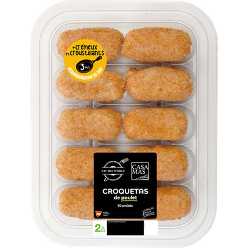 Croquettes au poulet, Eat The World (x 10, 280 g)