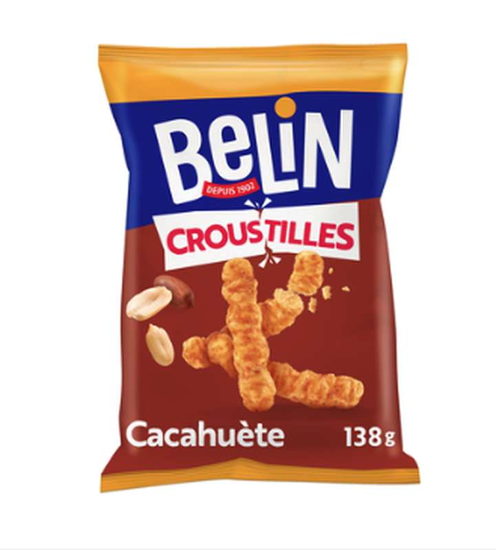 Croustilles aux cacahuète format familial, Belin (138 g)