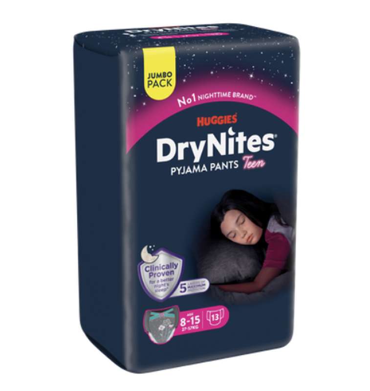 Culottes drynites 8-13 ans / 30 - 48 kg, Huggies (x 13)