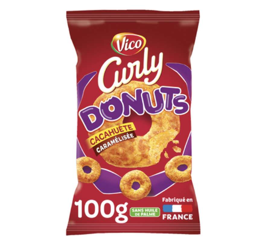 Curly donuts goût cacahuète, Vico (100 g)