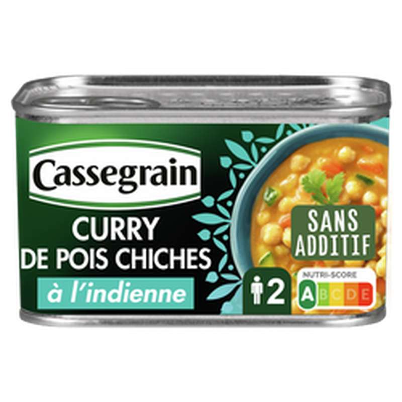 Curry de pois chiches à l'indienne, Cassegrain (430 g)