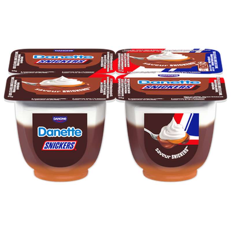 Danette saveur Snickers (4 x 90 g)