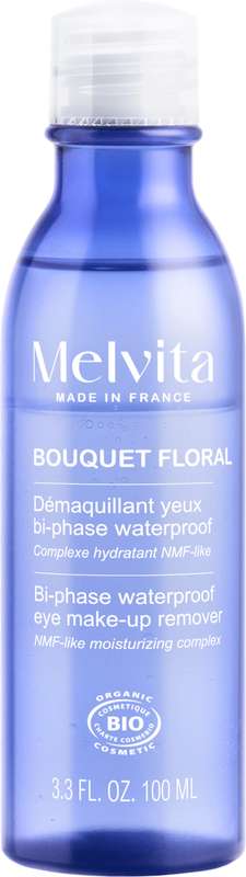Démaquillant yeux bi-phasé Bouquet Floral détox BIO, Melvita (100 ml)