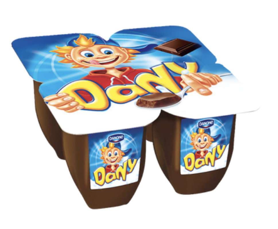 Dessert lacté au chocolat, Dany (4 x 100 g)