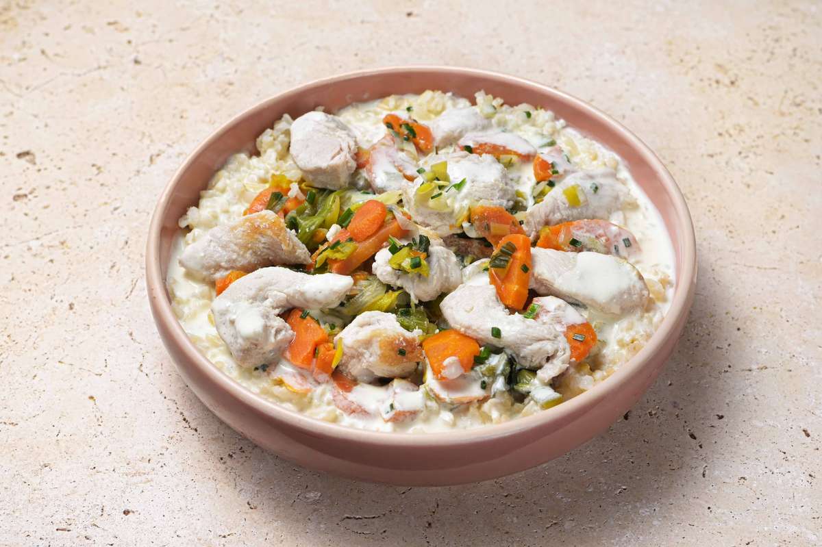 Dinde fermière façon blanquette, Frichti (465 g)