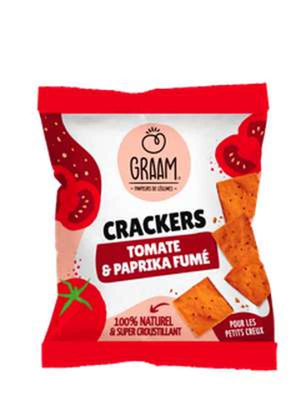 Echantillon gratuit de Crackers Tomate et Paprika fumé Vegan et Sans