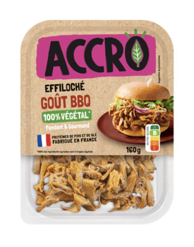 Effiloché goût barbecue 100% végétal, Accro (160 g)
