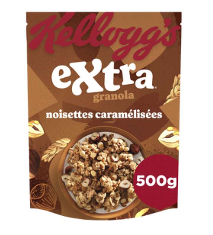 Extra pépites noisettes caramelisées, Kellogg's (500 g)