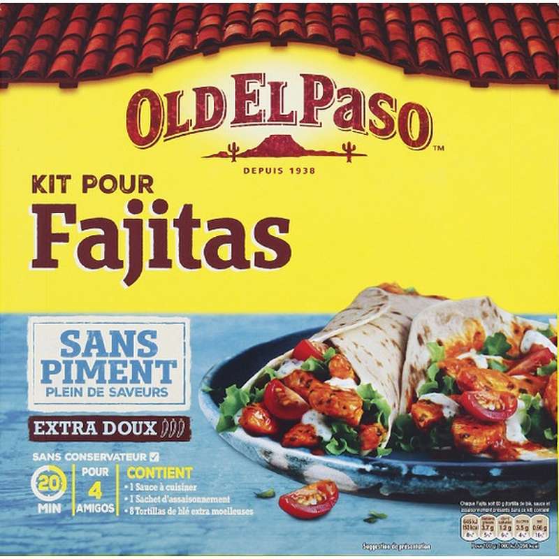 Kit pour fajitas sans piment, Old El Paso (478 g) La belle vie