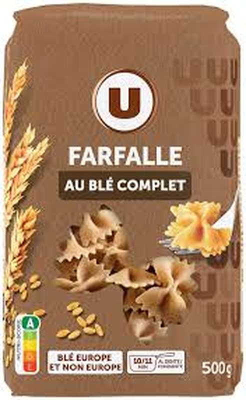Farfalles Ble Complet, U (500 g)