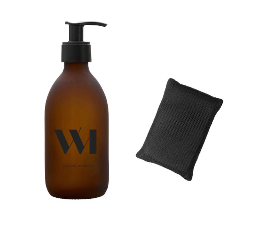 Flacon Liquide Vaisselle Fleur d'oranger BIO, What Matters (290 ml) + 1 EPONGE LAVABLE OFFERTE