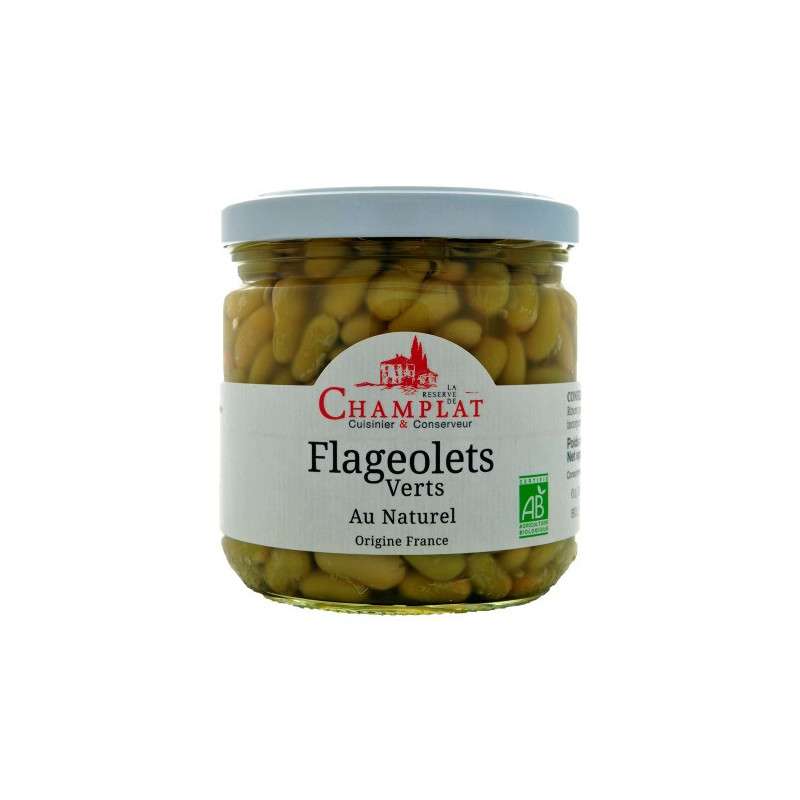 Flageolets verts au naturel BIO, Champlat (280 g)