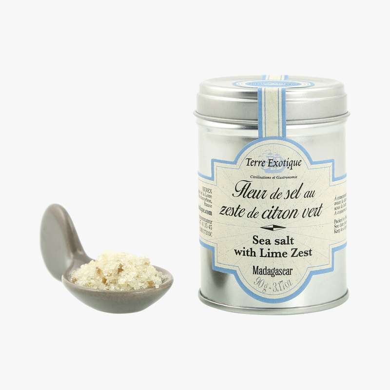 Fleur de sel au zeste de citron, Terre Exotique (90g)