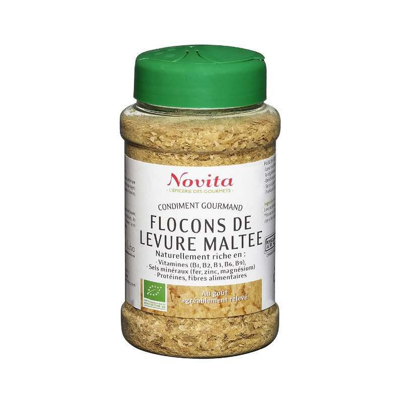 Flocons de levure maltée BIO, Novita (150 g)