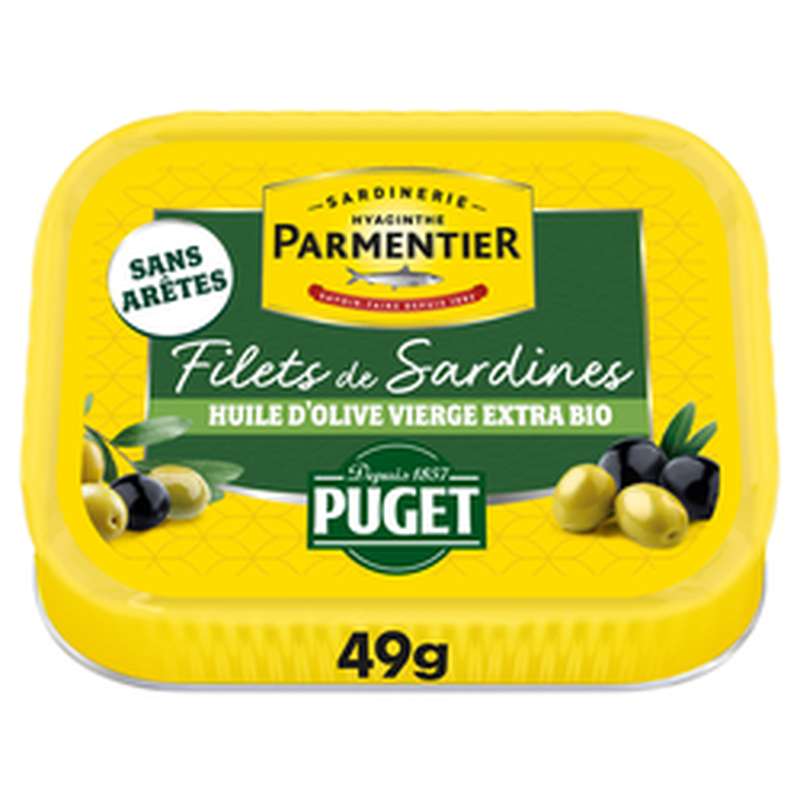 Filets de sardines à l'huile d'olive vierge extra, Puget (70 g)