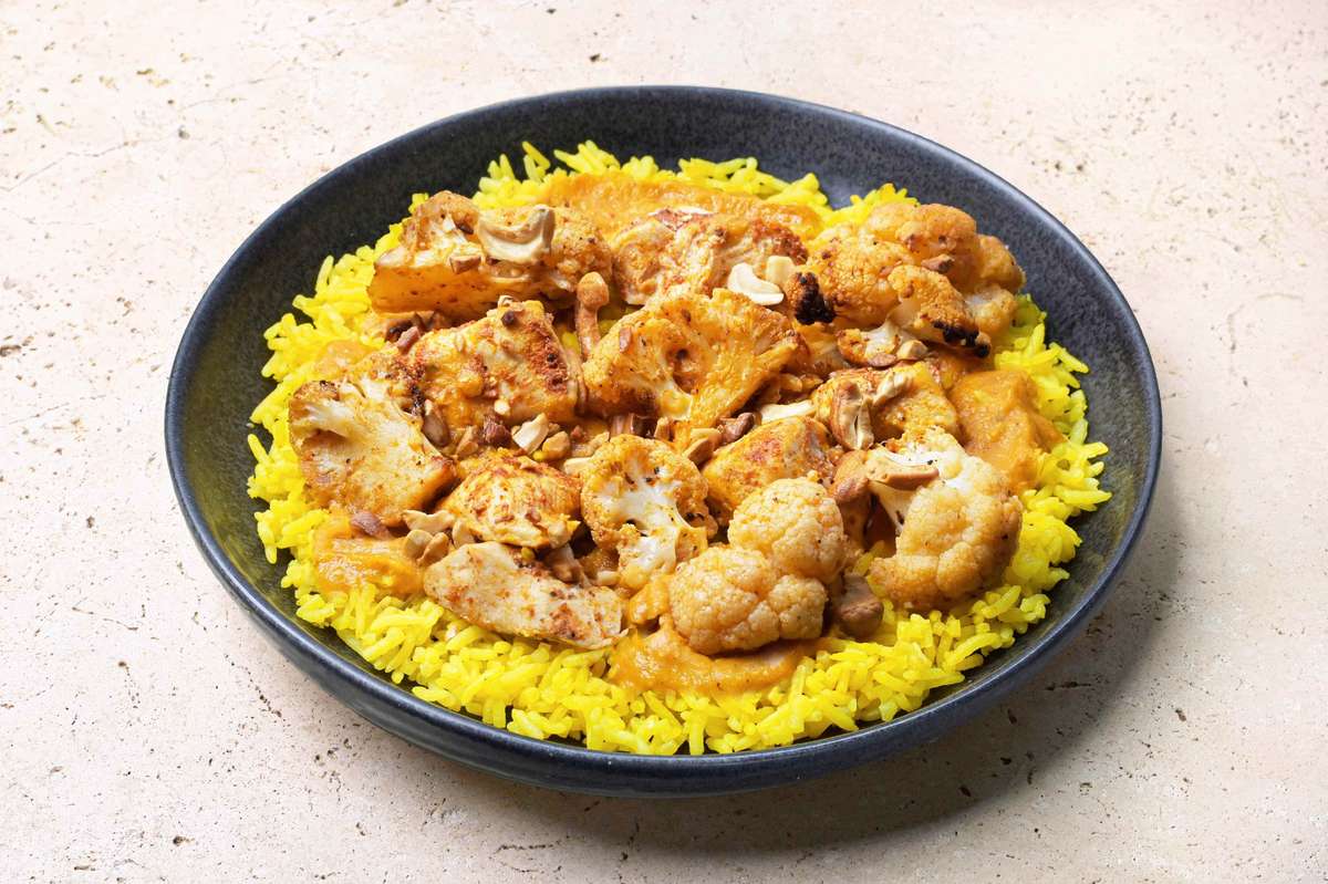 Poulet & légumes façon Tikka, Frichti (455 g), [Contenant réutilisable]