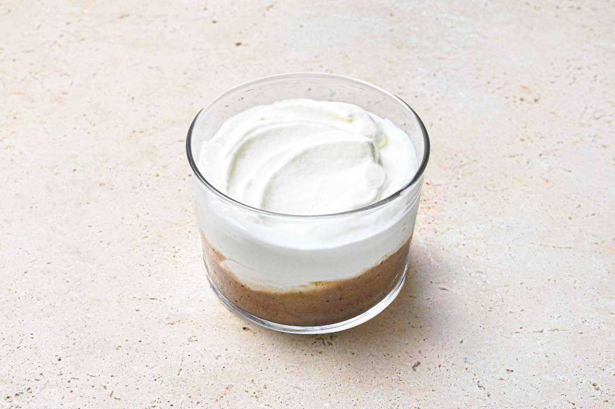 Fromage blanc, compote de pommes & marrons, Frichti (140 g), [Contenant réutilisable]