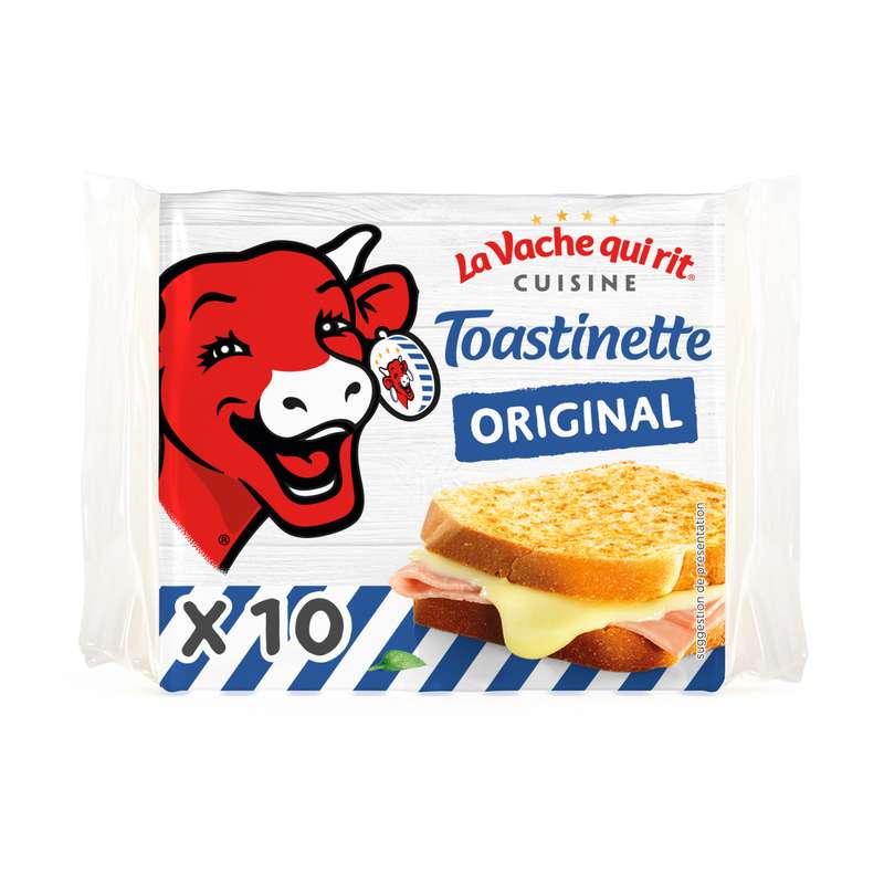 Fromage en tranches pour Croque Monsieur, Vache Qui Rit (x 10, 200 g)