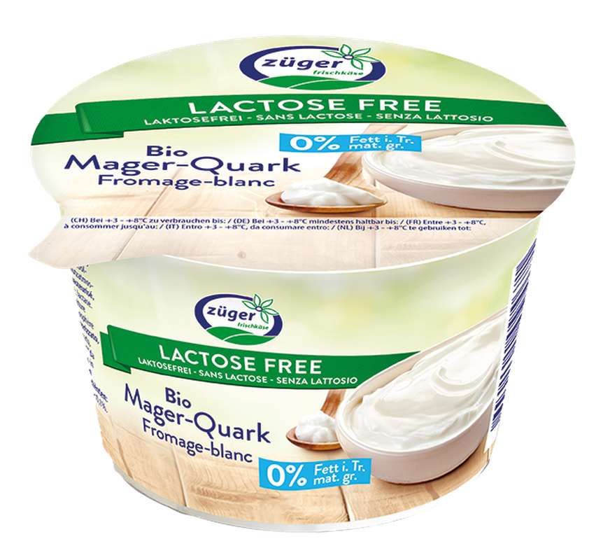 Fromage frais 0% sans lactose BIO, Zuger (200 g)