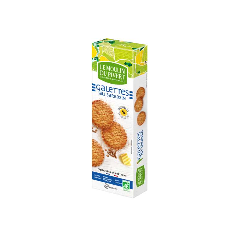 Galette bretonne sarrasin BIO, Le Moulin du Pivert (100 g)