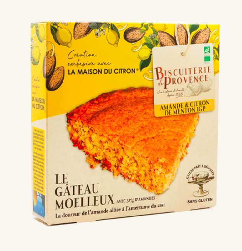 Gateau Gourmet Aux Amandes Citron De Menton Bio Sans Gluten Biscuiterie De Provence 225 G La Belle Vie Changez Votre Vision Des Courses