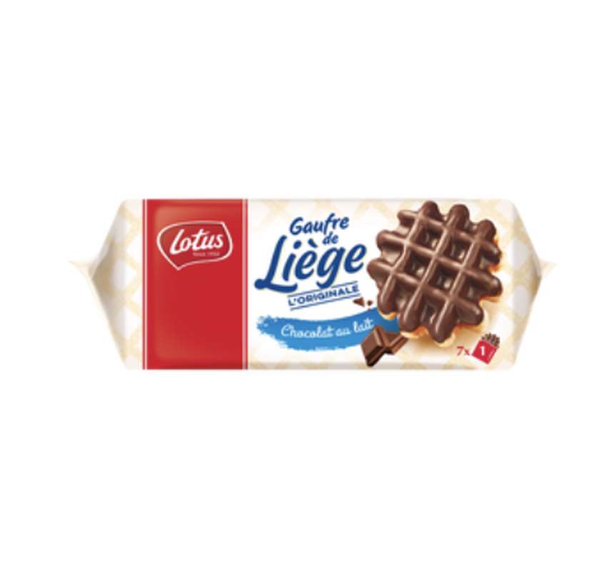 Gaufre de Liège chocolat au lait, Lotus Bakerie (x 7, 363 g)